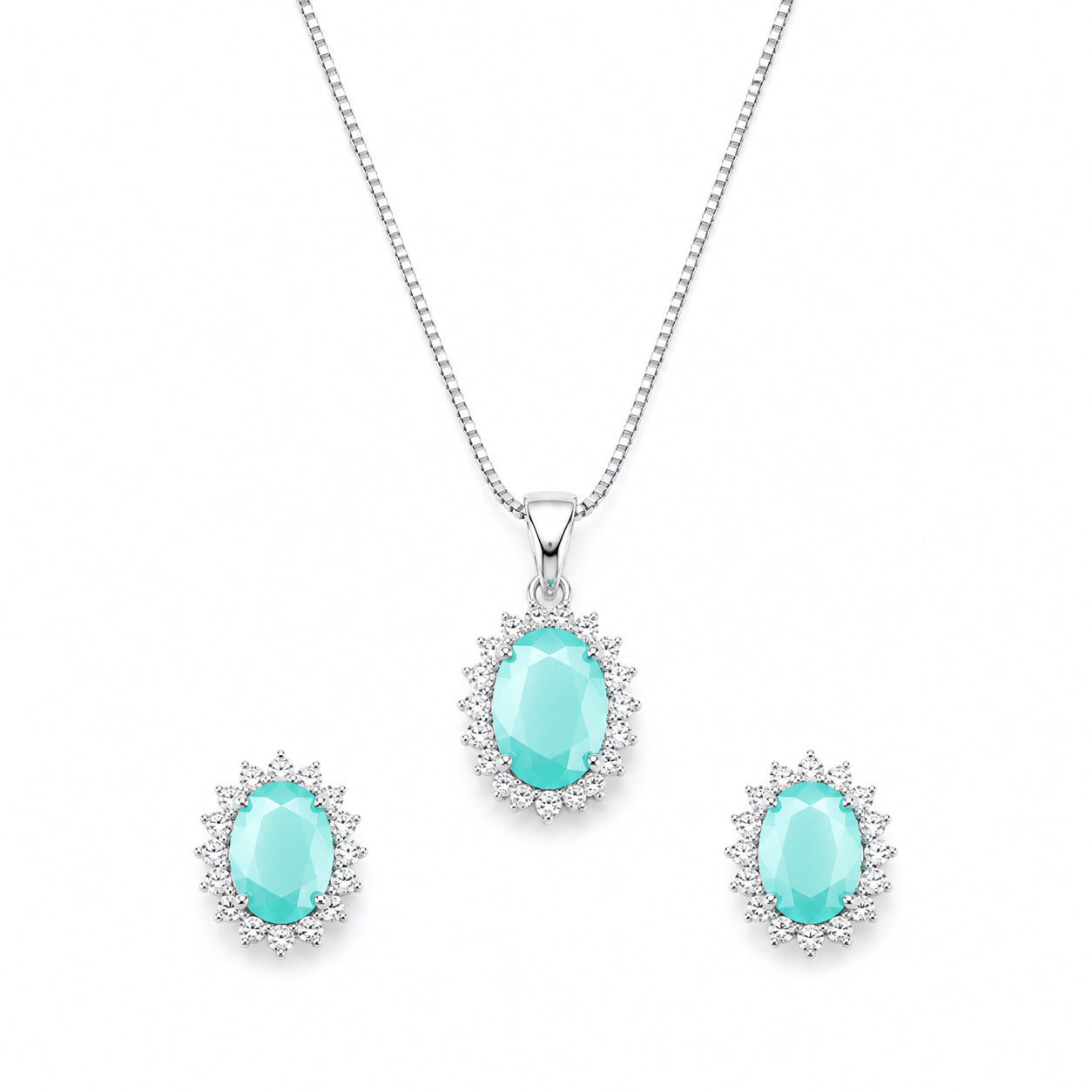 AD/CZ Pendant Set