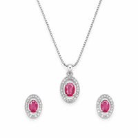 AD/CZ Pendant Set