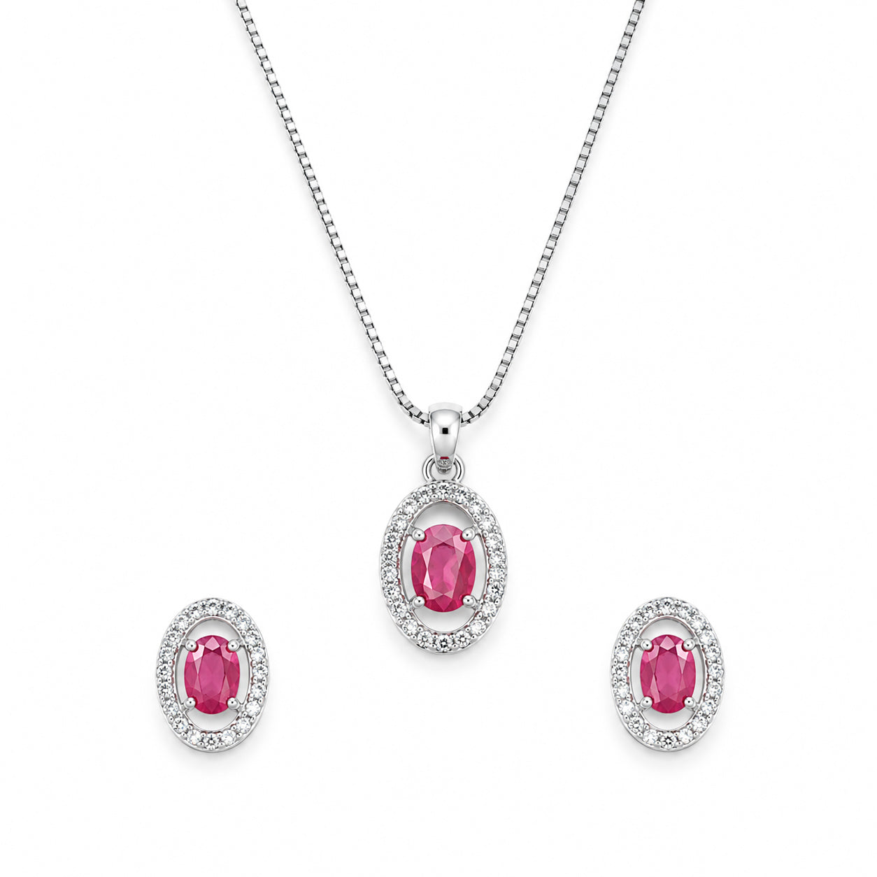 AD/CZ Pendant Set
