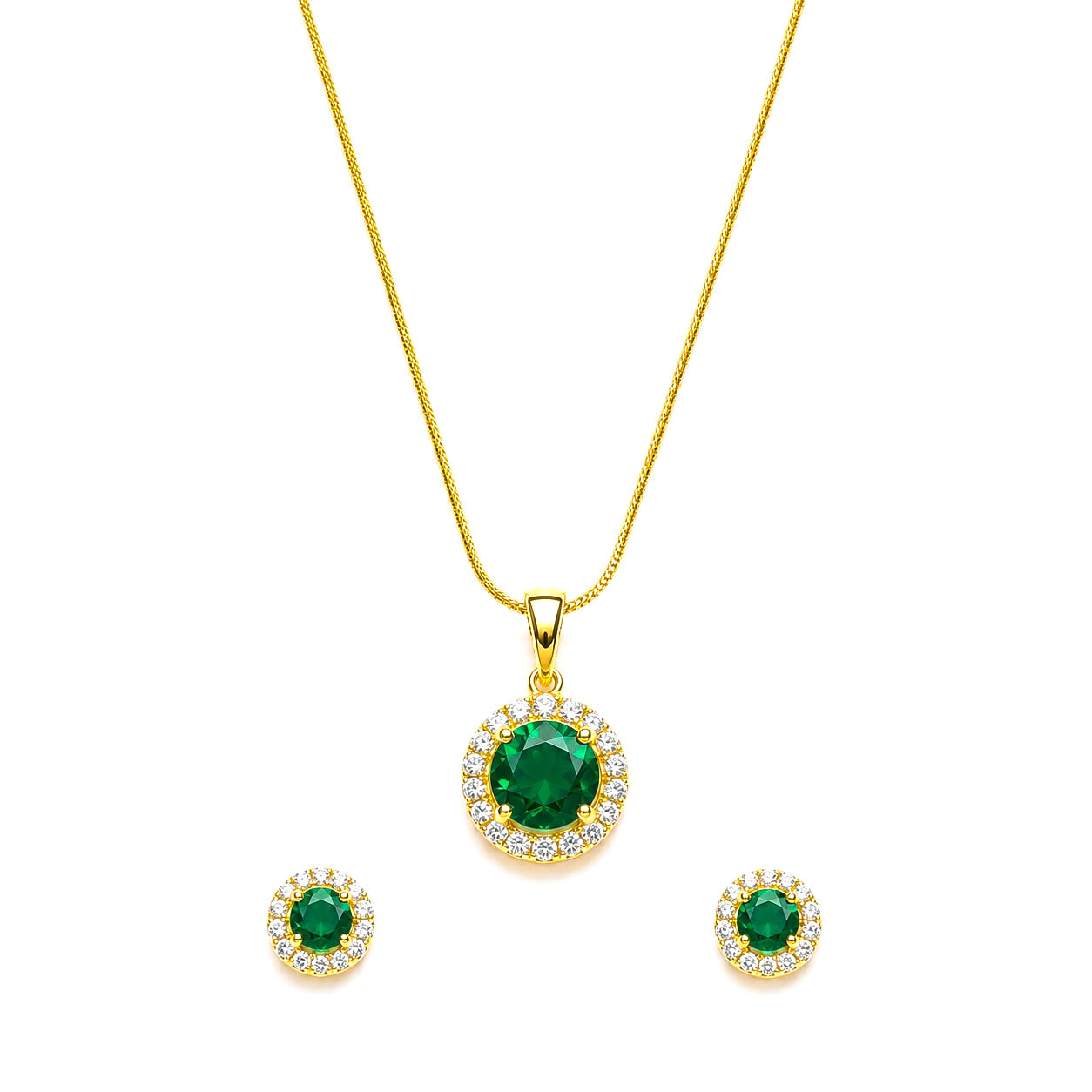 AD/CZ Pendant Set