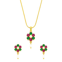AD/CZ Pendant Set