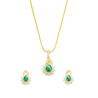AD/CZ Pendant Set