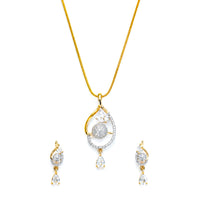 AD/CZ Pendant Set