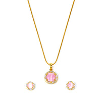 AD/CZ Pendant Set