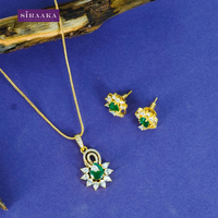AD/CZ Pendant Set