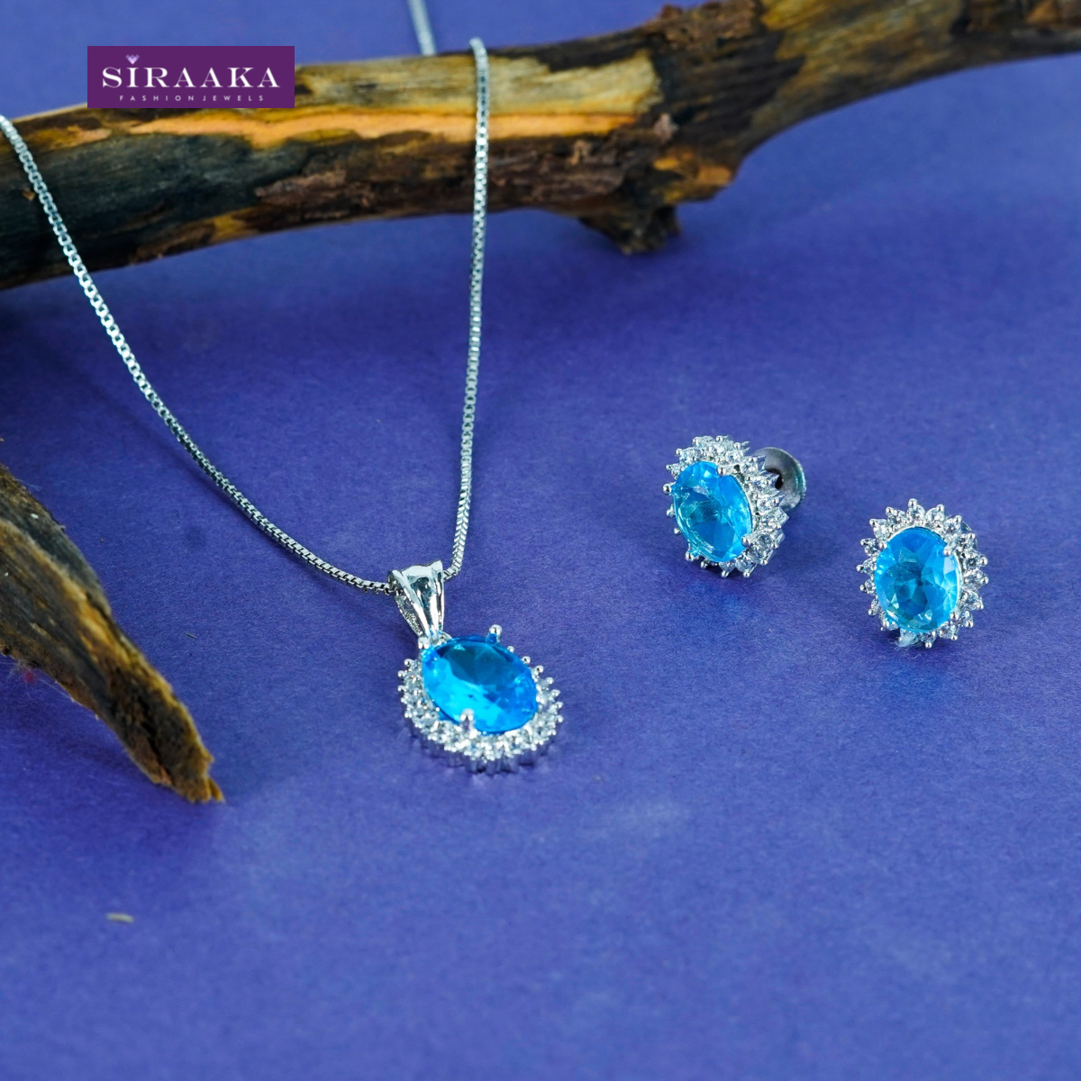 AD/CZ Pendant Set