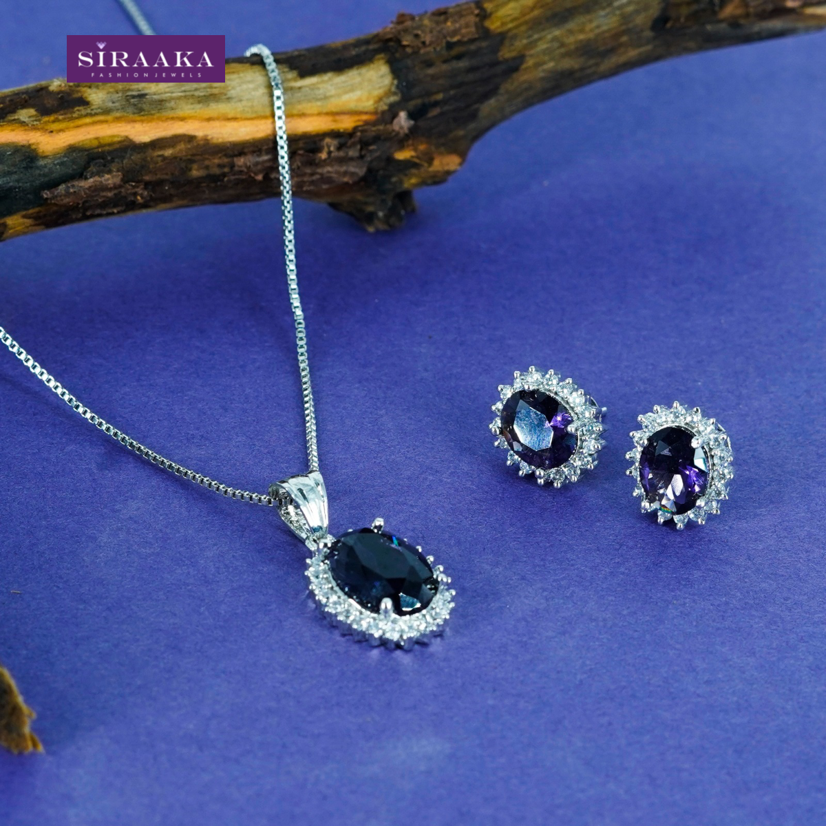 AD/CZ Pendant Set