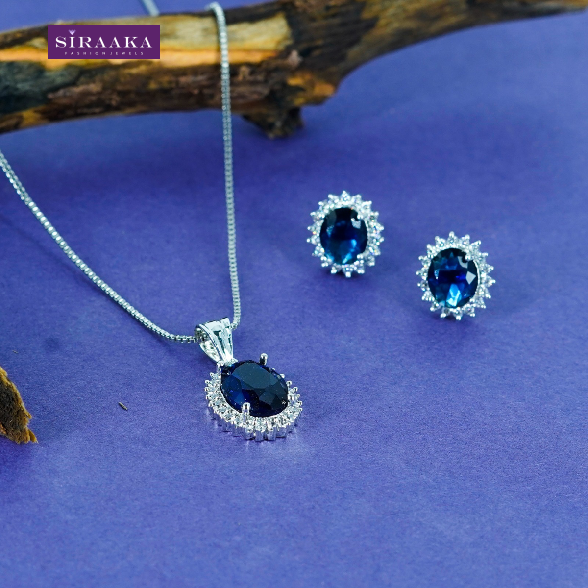AD/CZ Pendant Set
