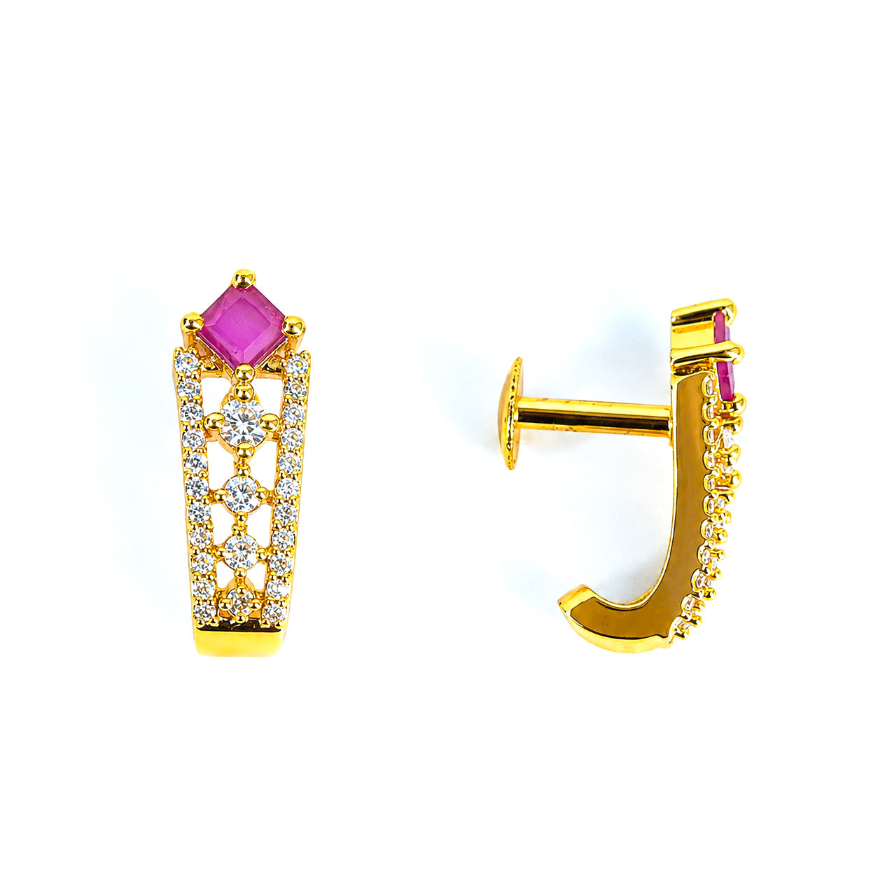 AD/CZ Dangler Earring