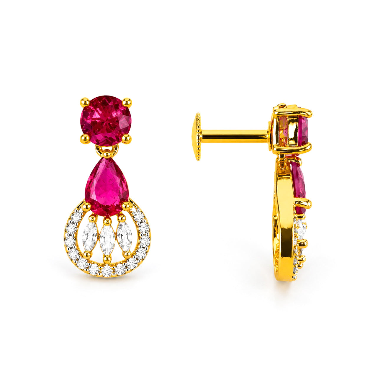 AD/CZ Dangler Earring