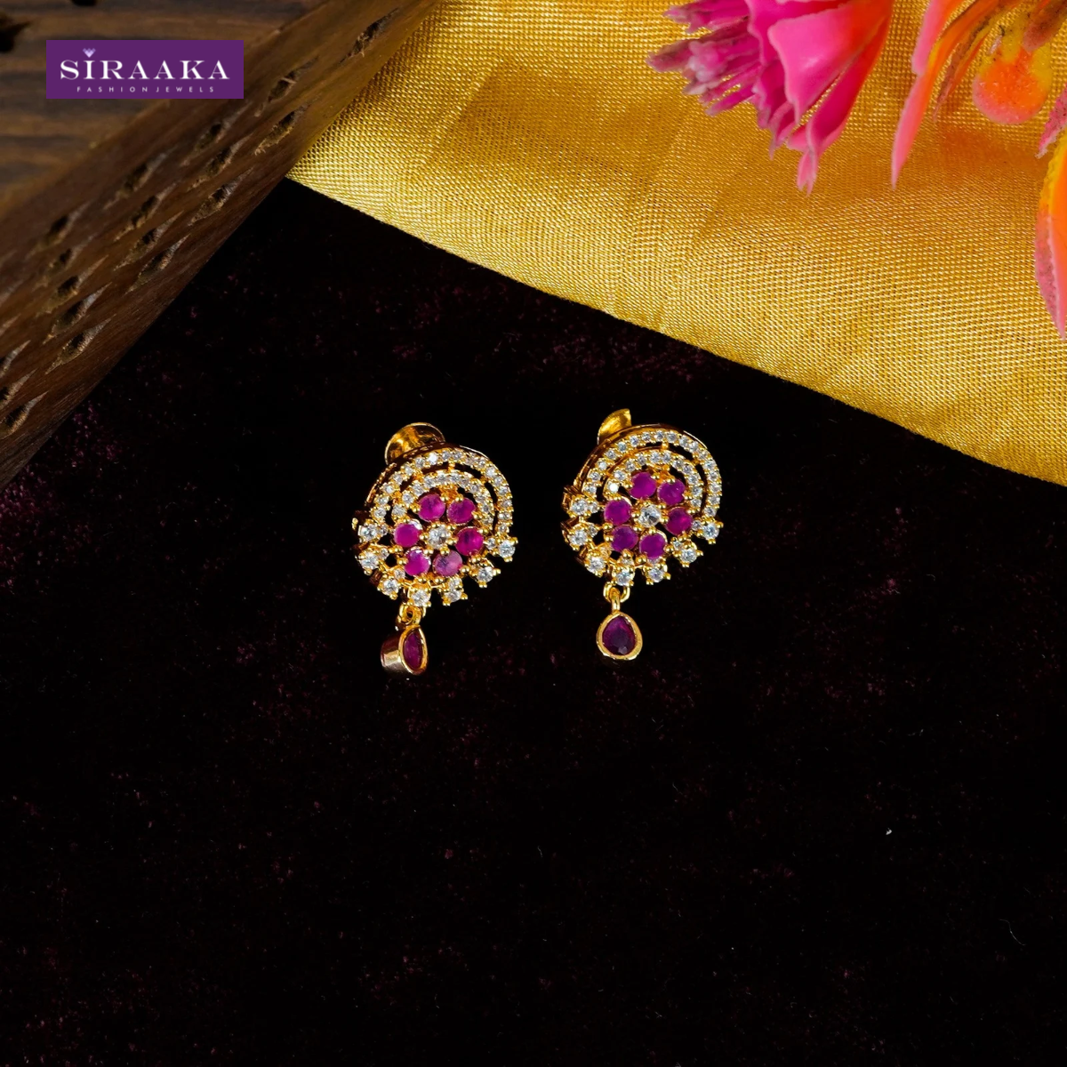 AD/CZ Dangler Earring