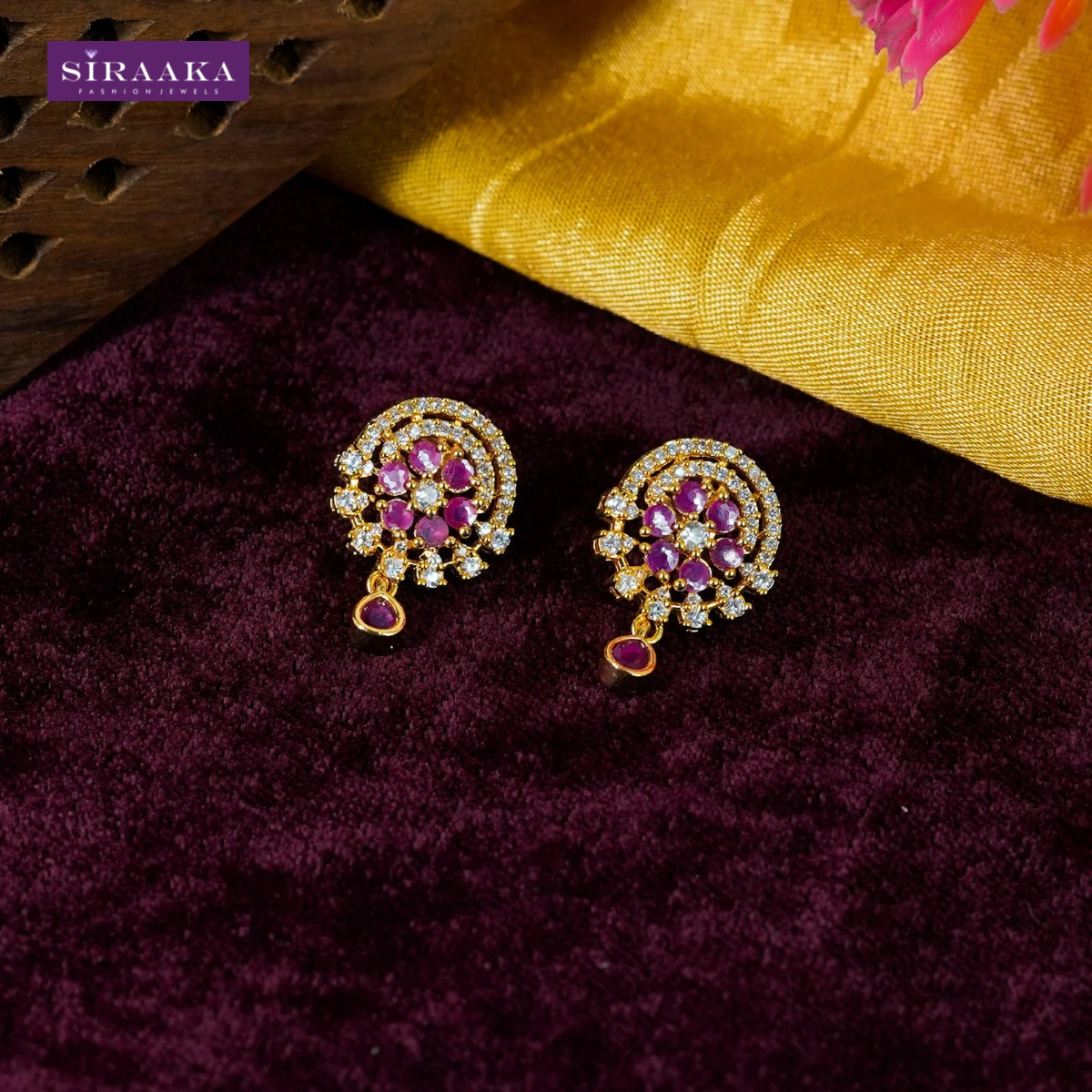 AD/CZ Dangler Earring
