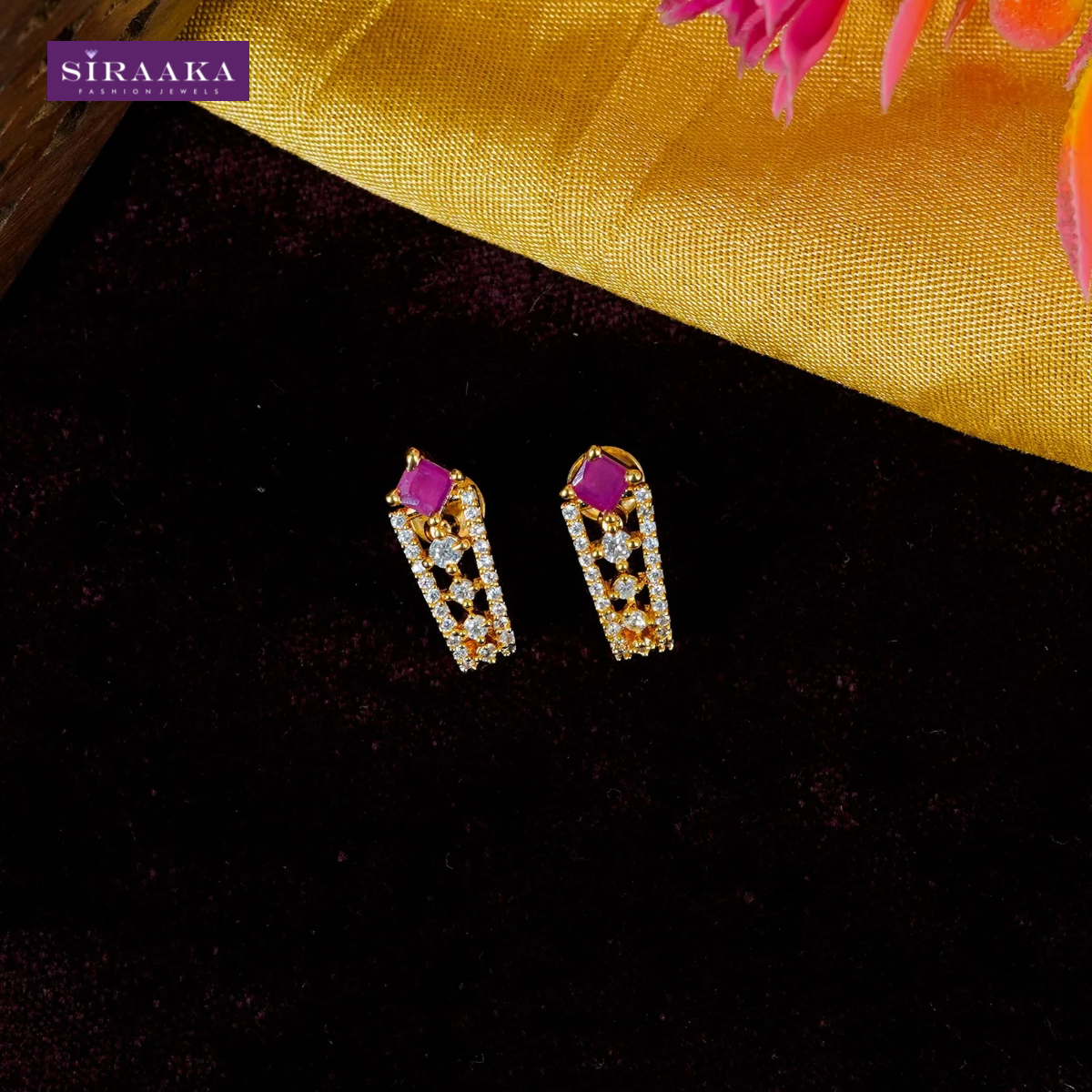 AD/CZ Dangler Earring