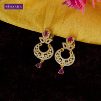 AD/CZ Dangler Earring