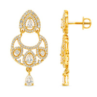 AD/CZ Dangler Earring