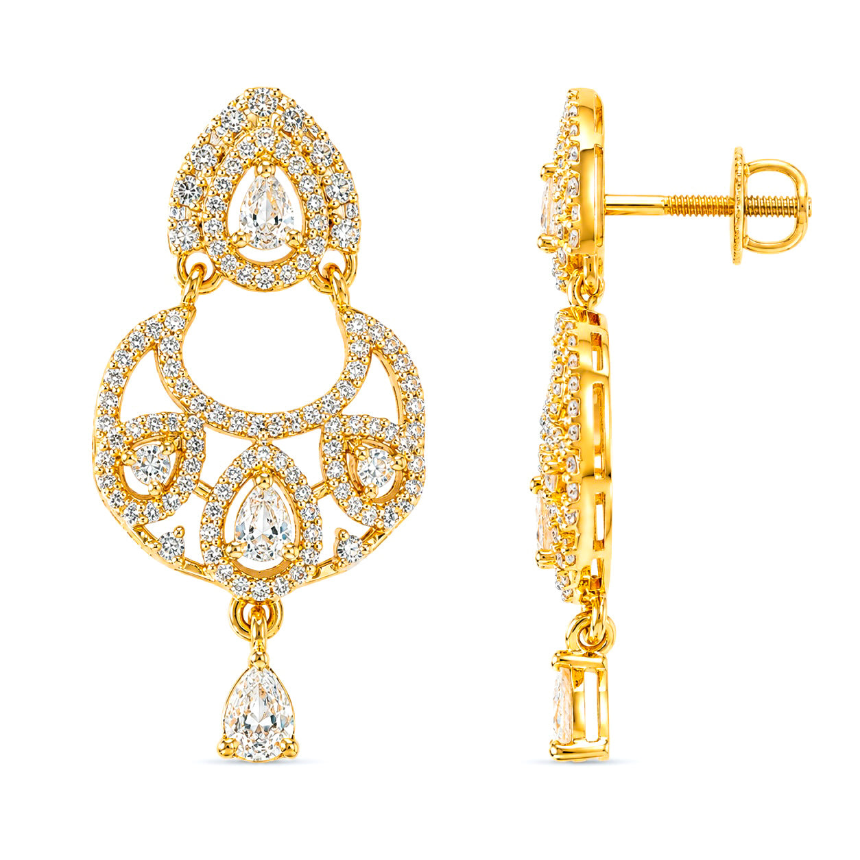 AD/CZ Dangler Earring
