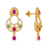 AD/CZ Dangler Earring
