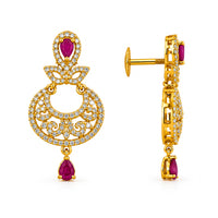 AD/CZ Dangler Earring
