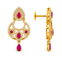 AD/CZ Dangler Earring