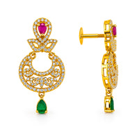 AD/CZ Dangler Earring