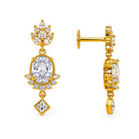 AD/CZ Dangler Earring