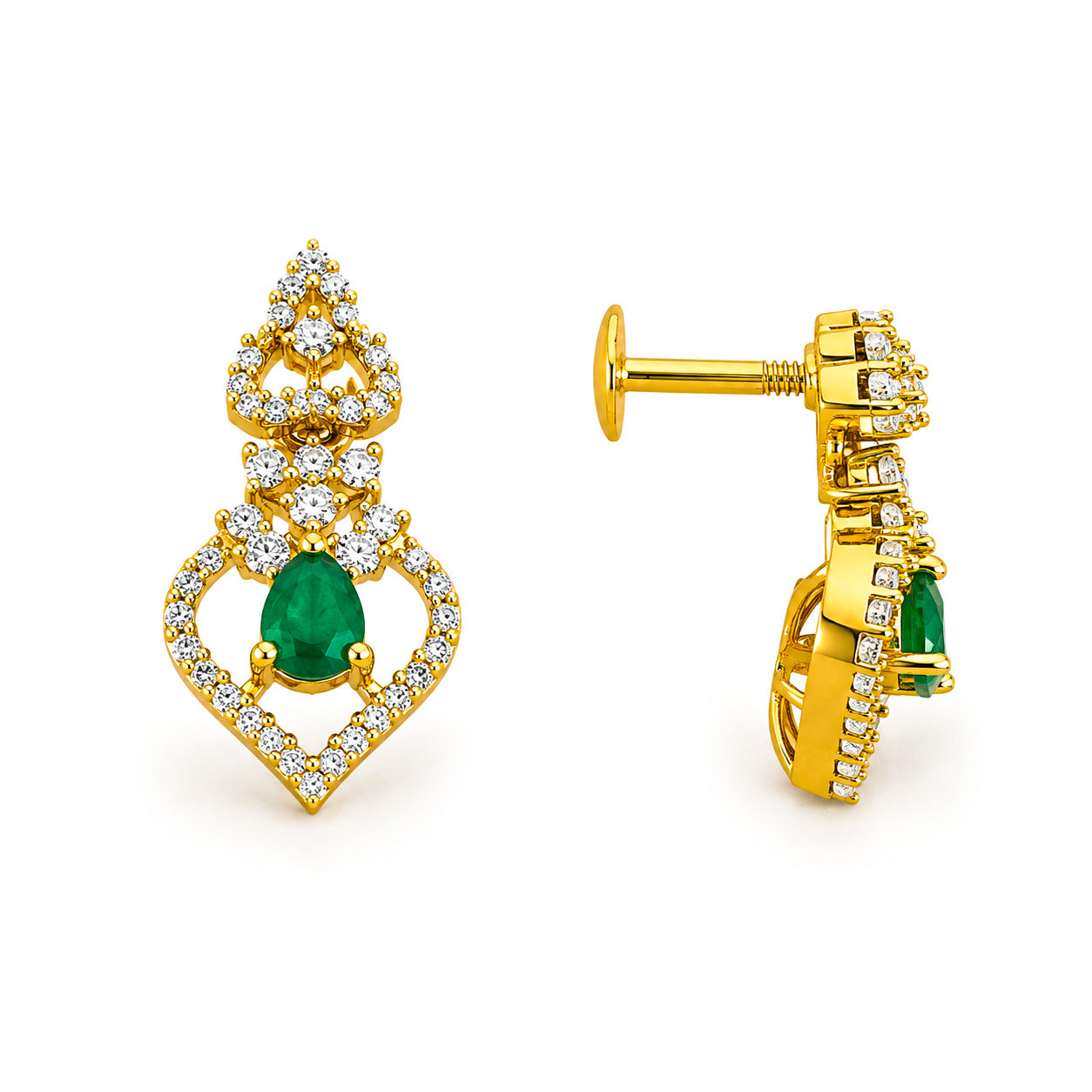AD/CZ Dangler Earring