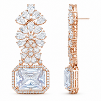 AD/CZ Dangler Earring