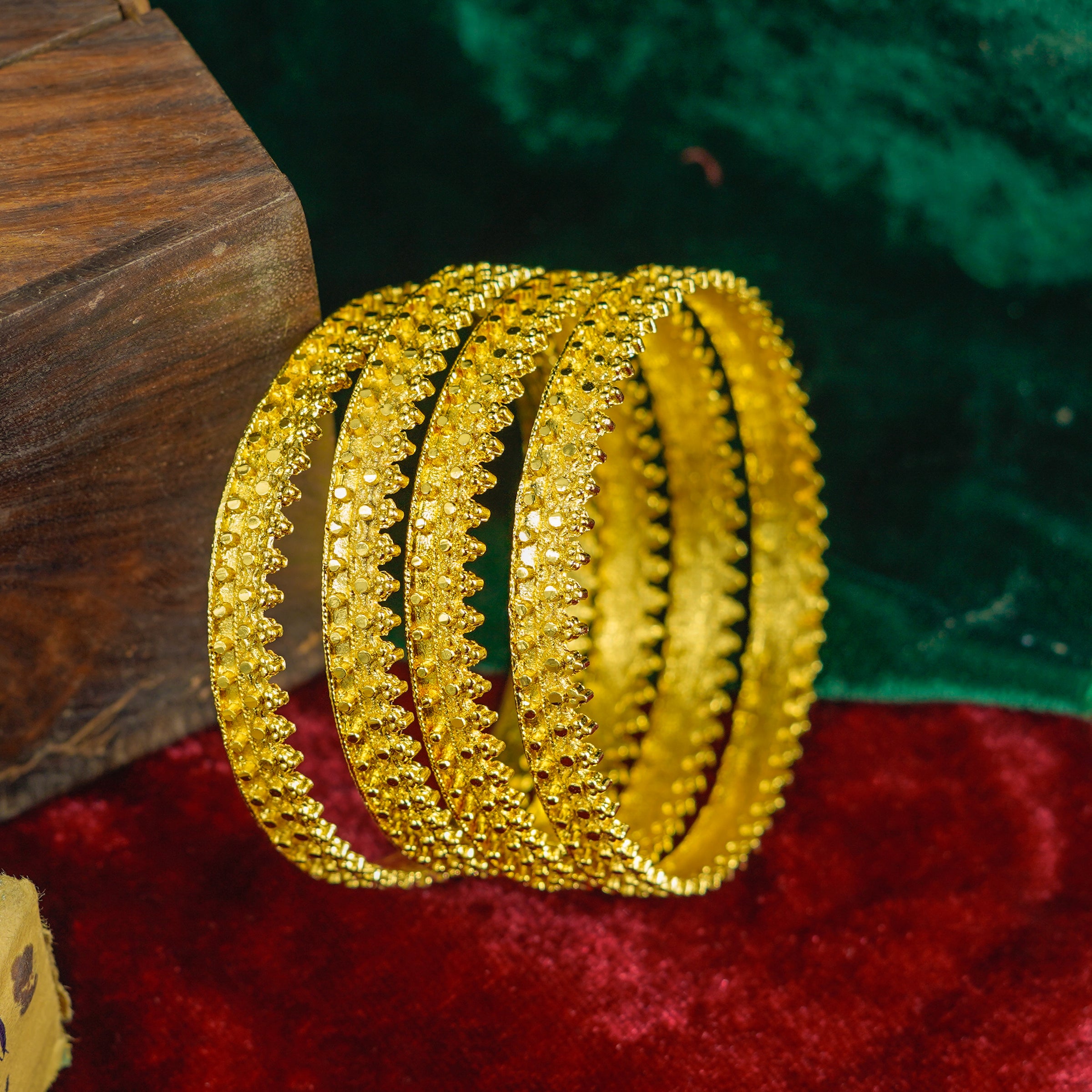 Golden Bangles Set