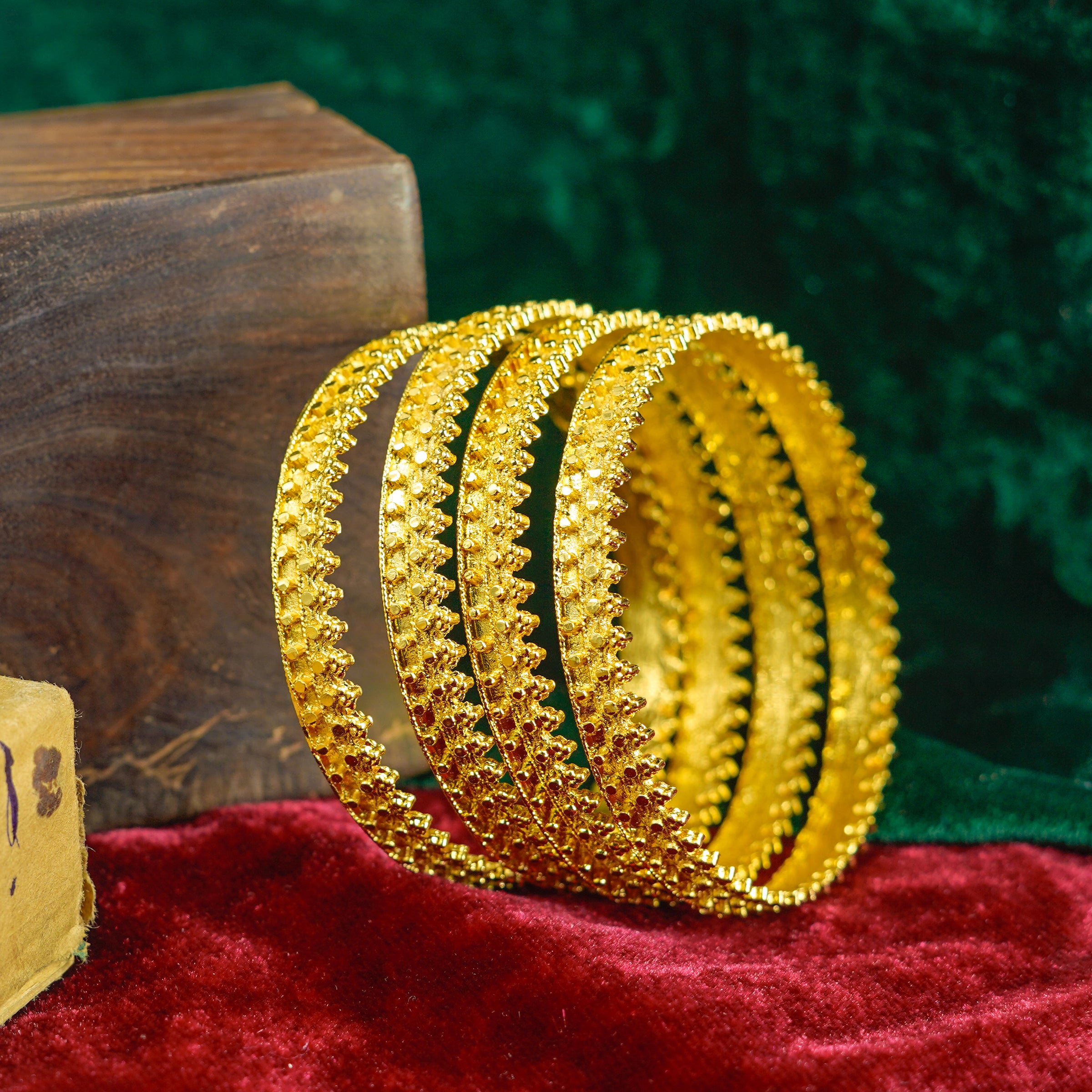 Golden Bangles Set