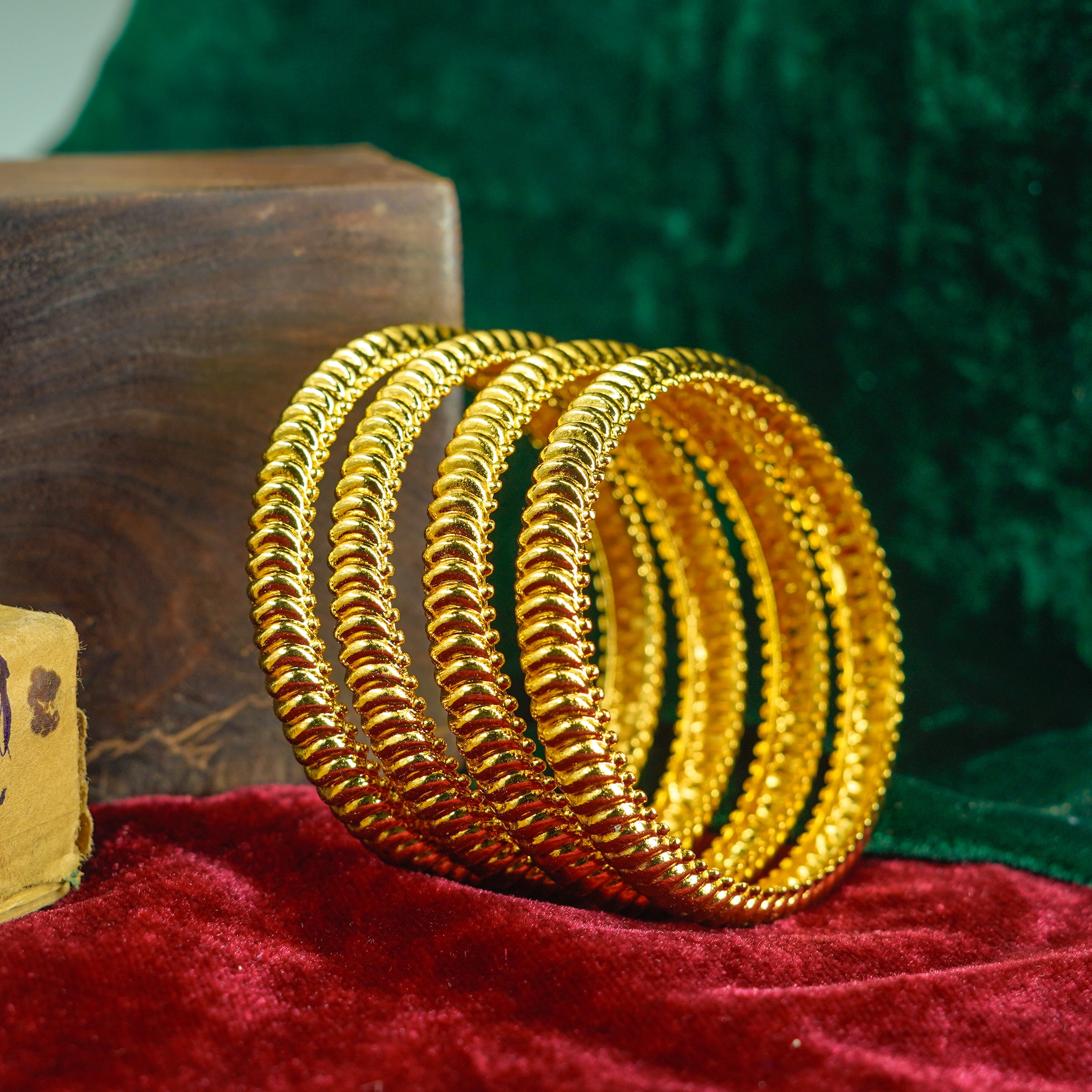Golden Bangles Set