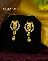 Golden Dangler Earring