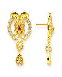 Golden Dangler Earring