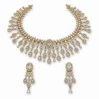 AD/CZ Zircon Short Necklace