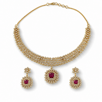 AD/CZ Short Necklace