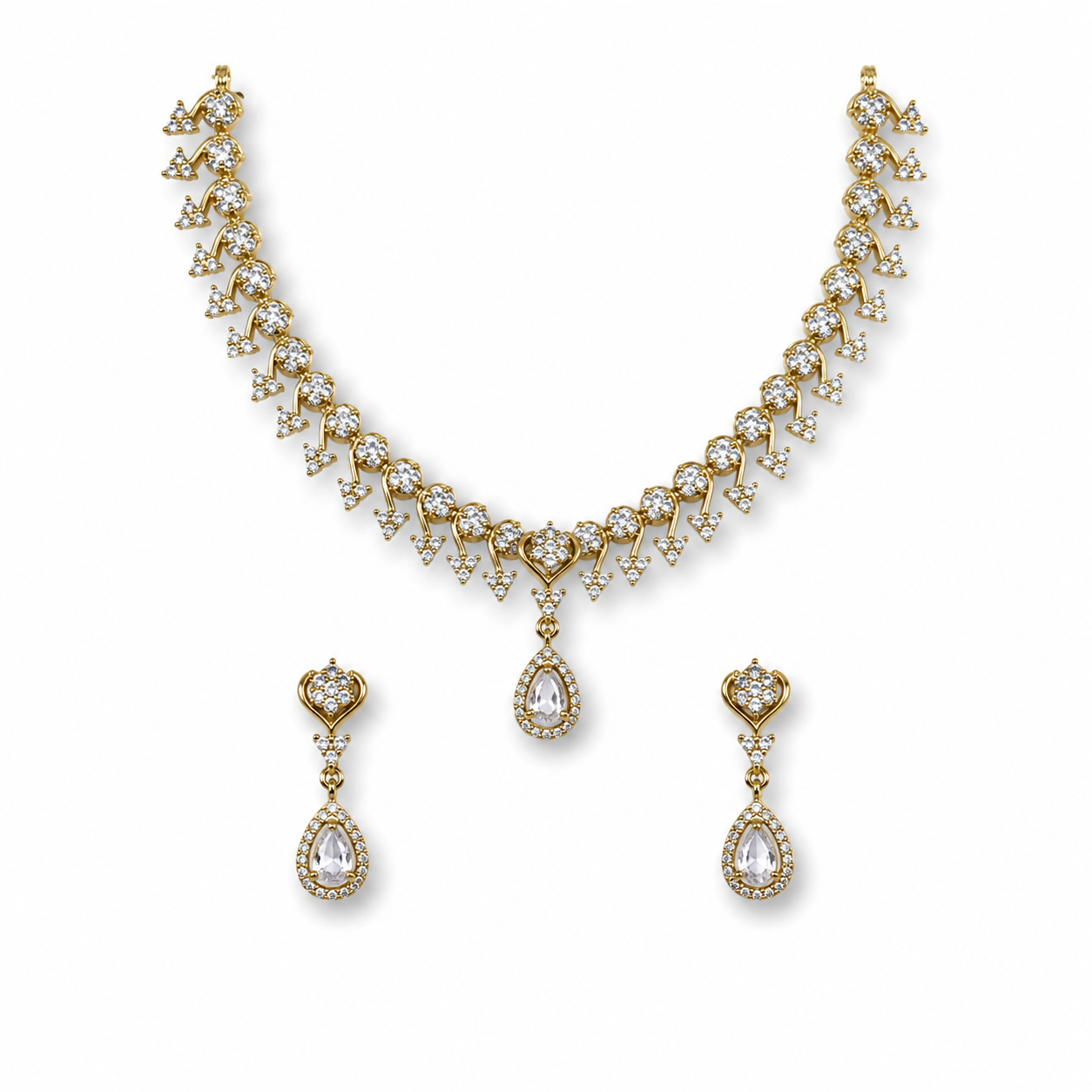 AD/CZ Short Necklace