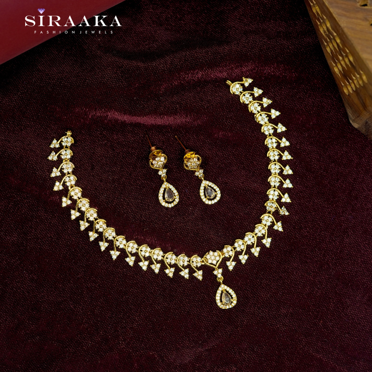 AD/CZ Short Necklace