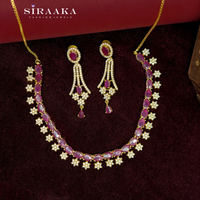AD/CZ Short Necklace