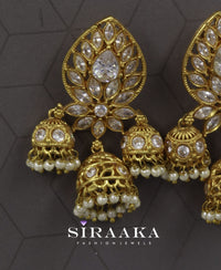Premium Designer AD Jhumka Earrings