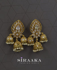 Premium Designer AD Jhumka Earrings