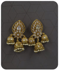 Premium Designer AD Jhumka Earrings