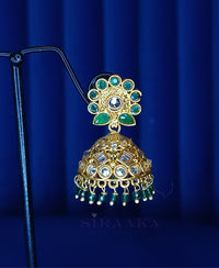 GREEN PREMIUM JHUMKA EARING