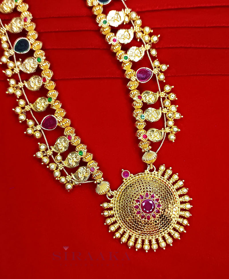 Premium Kolhapuri Saaj Long Necklace – Siraaka Fashion Jewels