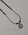 TRENDY BLACK/GOLD MANGALSUTRA NECKLACE