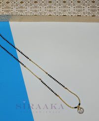 TRENDY BLACK/GOLD MANGALSUTRA NECKLACE