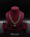 Green Zircon Short Necklace