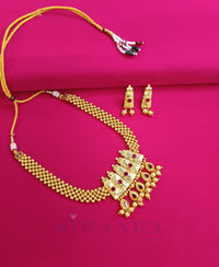 PREMIUM THUSHI STYLE SHORT NECKLACE