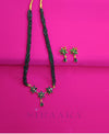 GREEN BEADS SHORT NECKLACE