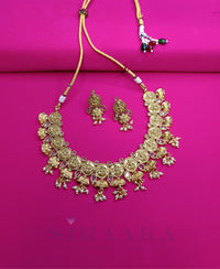 COIN SHAPE SHORT NECKLACE