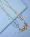 PINK CRYSTALS TANMANI NECKLACE