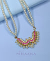 PINK CRYSTALS TANMANI NECKLACE